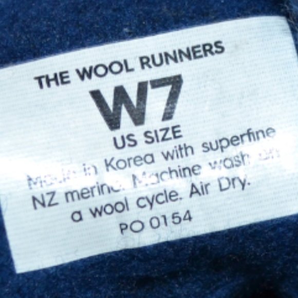 Allbirds Wool Runner Women's Sneakers Size 7 Navy Blue - Picture 6 of 6